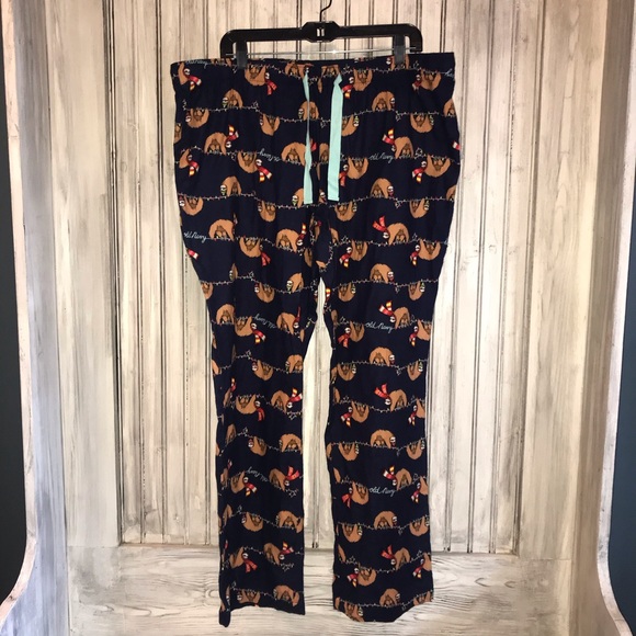 Old Navy Sloth Print Pajama Bottoms 